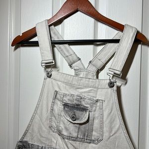 Zara white/gray overalls